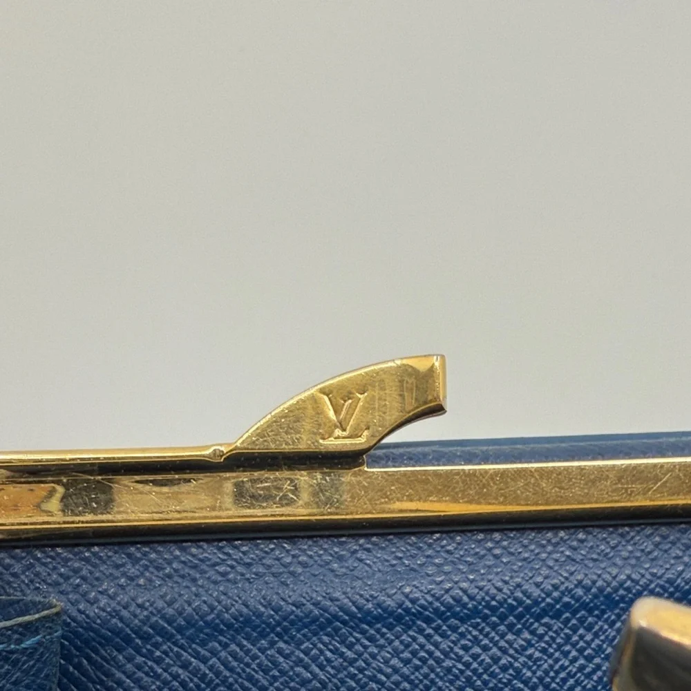 Louis Vuitton 100% Authentic Royal Blue Wallet With Gold Hardware​